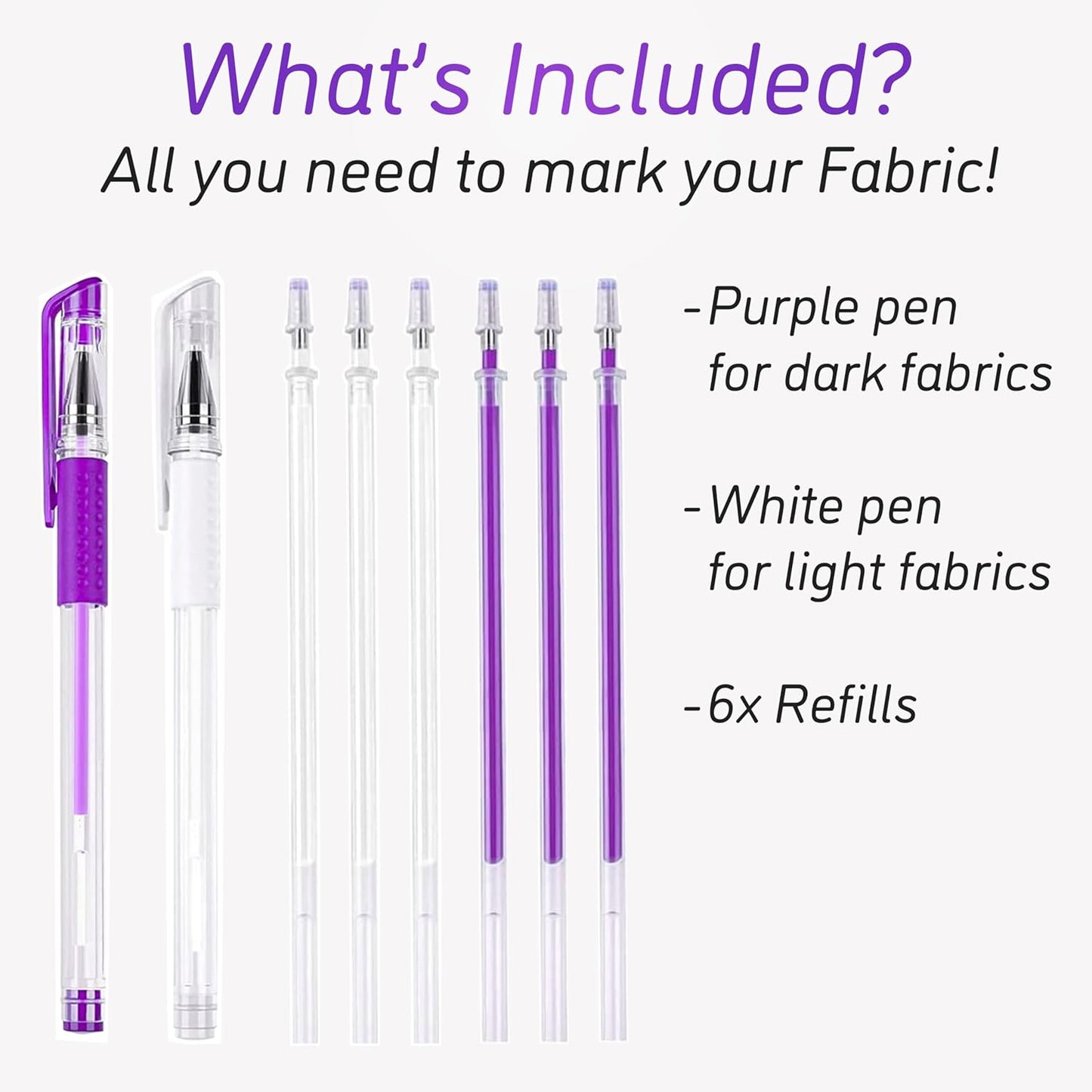 Lange & König Heat Erasable Fabric Marking Pens for Sewing - Sewing supplies quilting supplies sewing accessories sewing gifts quilting gifts embroidery supplies