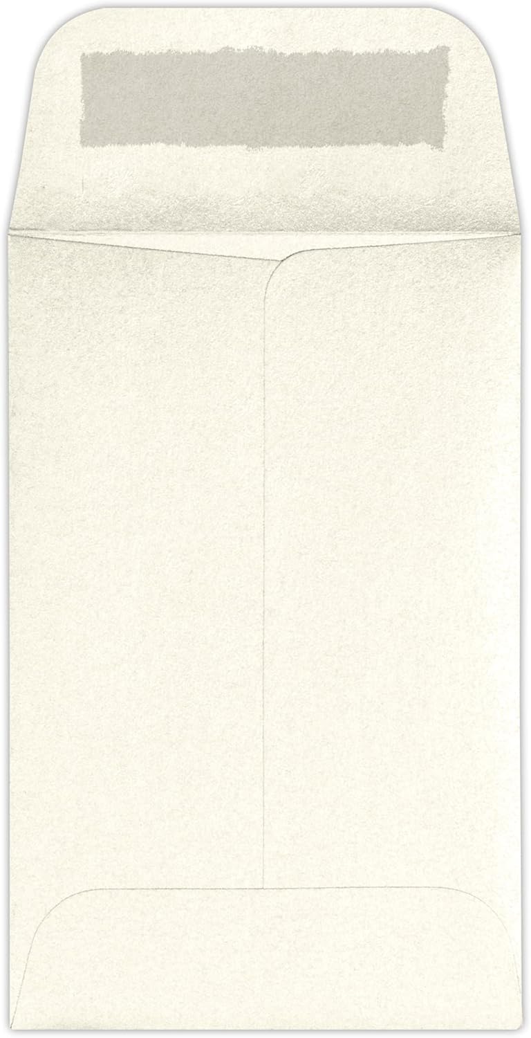 LUXPaper #1 Coin Envelopes | 2 1/4" x 3 1/2" | Champagne Metallic | 80lb. Text | 50 Qty