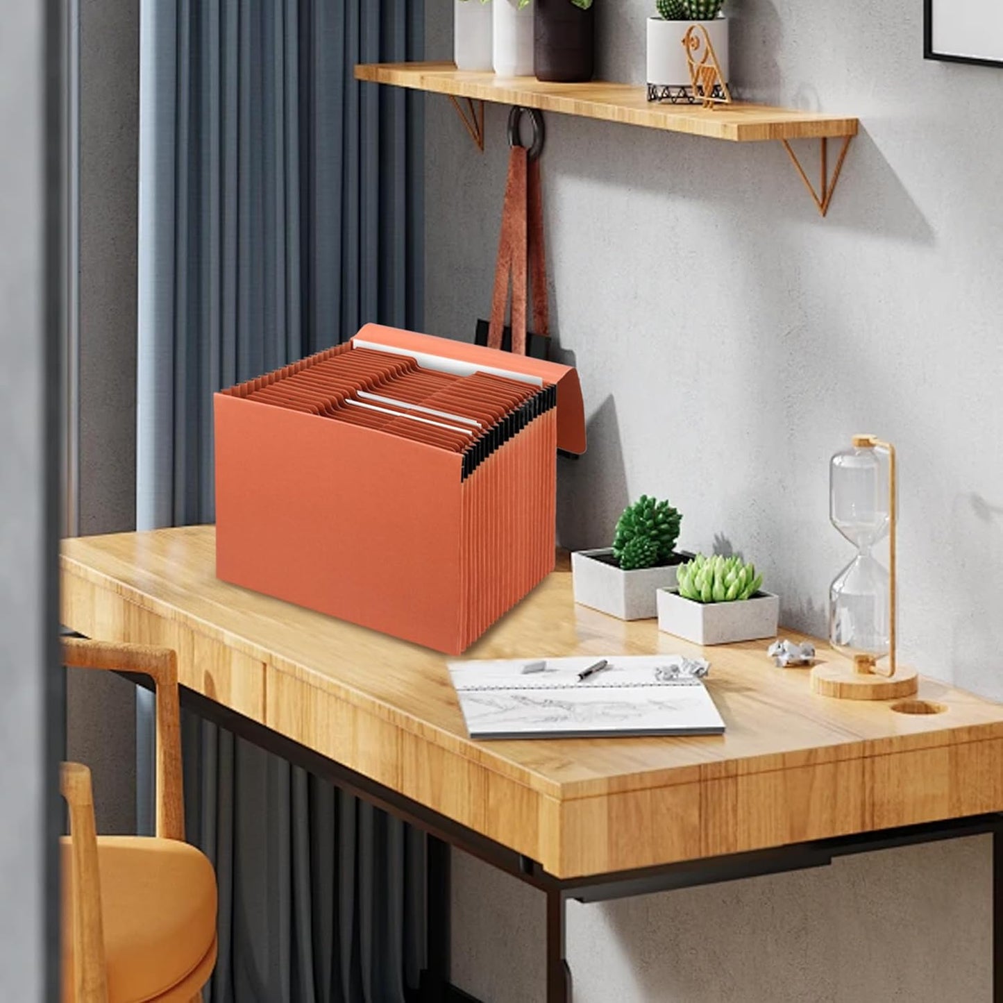 3 Packs Heavy Duty Expanding File Folder Organizer,21 Pockets Accordion File Organizer,A-Z,1/3 Cut Tabs,Letter Size,17.5Inch Expansion