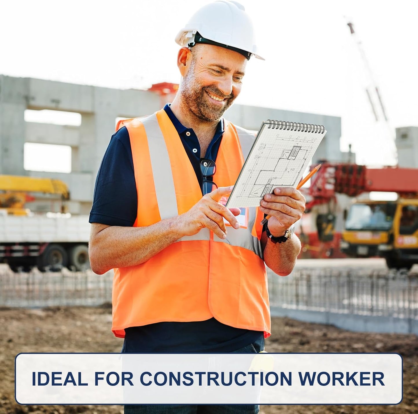 3 Pack Graph Paper Spiral Notepad A5 Top Wirebound Notepad Grid Notebook Steno Pads Memo Notebook Grid Paper 140 Pages for Writing Sketching Drawing Office Supplies (Dark Color)