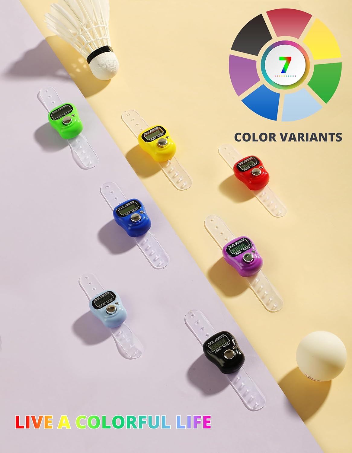 KTRIO Electronic Finger Counter, Mini LCD Digital Display Tally Counter 5-Digit Number Count Clicker, Counters Clickers for Knitting, Crochet, Coaching, Lap, Golf, Toddler & Fidget