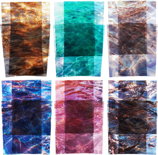 Wave PET Scrapbook Stickers Set, 60PCS Ocean Ephemera for Scrapbooking, Junk Journaling, Crafting, DIY Projects, Diaries, and Art Supplies