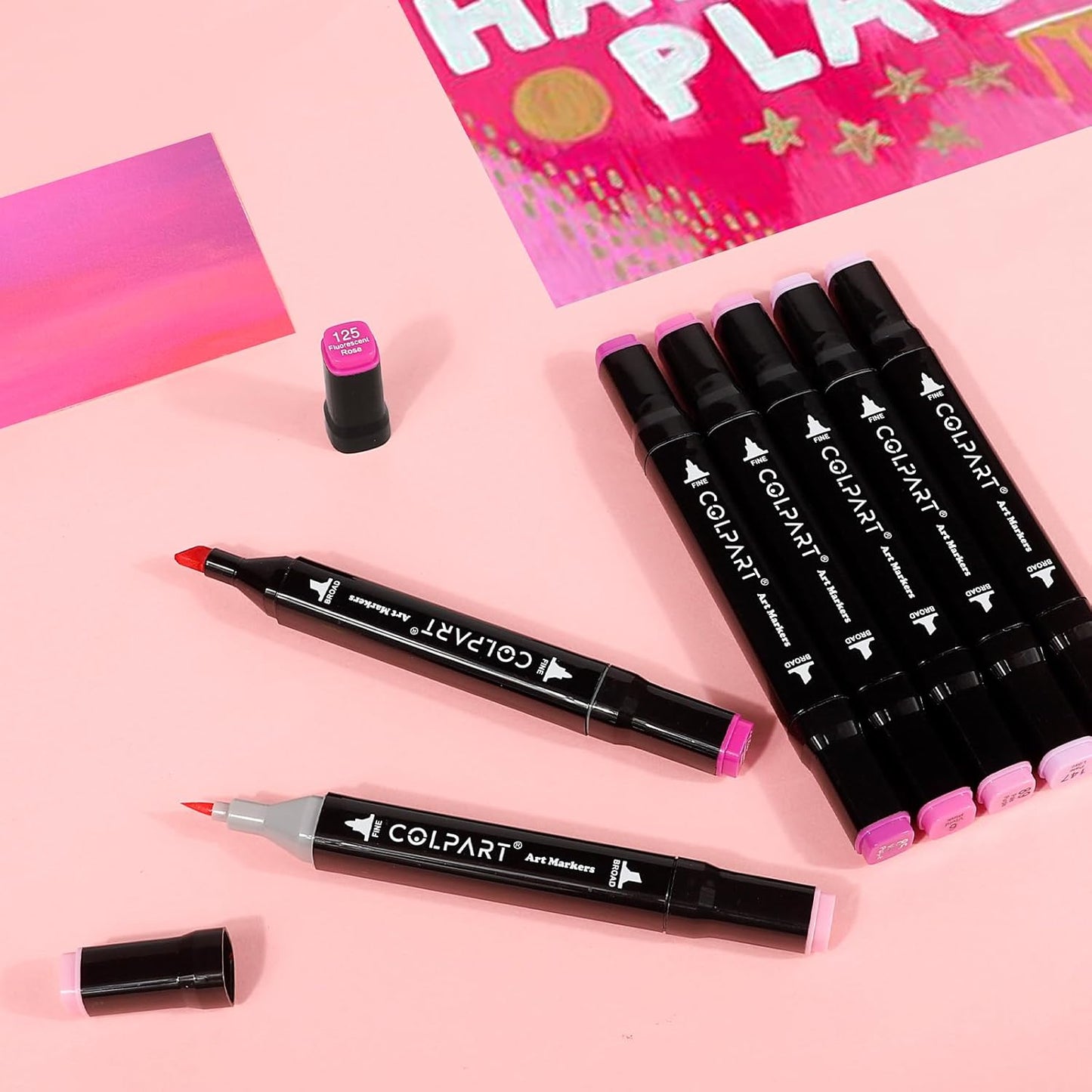 262 Colors Alcohol Markers Set Dual Tip Art Markers for Kids Marker Pens with Pen Holder and Carry Bag for Adult Coloring Painting Supplies Perfect for Painting, Coloring, Sketching and Drawing