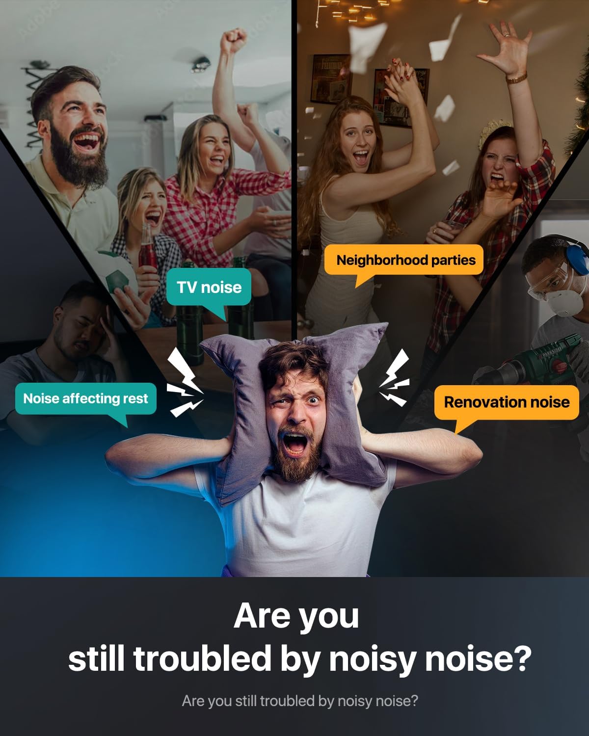 Soundsbay Acoustic Panels, 12 Pack Hexagon Soundproof Wall Panels High Density Sound Absorbing Panel, Sound Proof Foam Panels for Walls, Office, Reccording Studio, Ceiling 12" X 10" X 0.4"