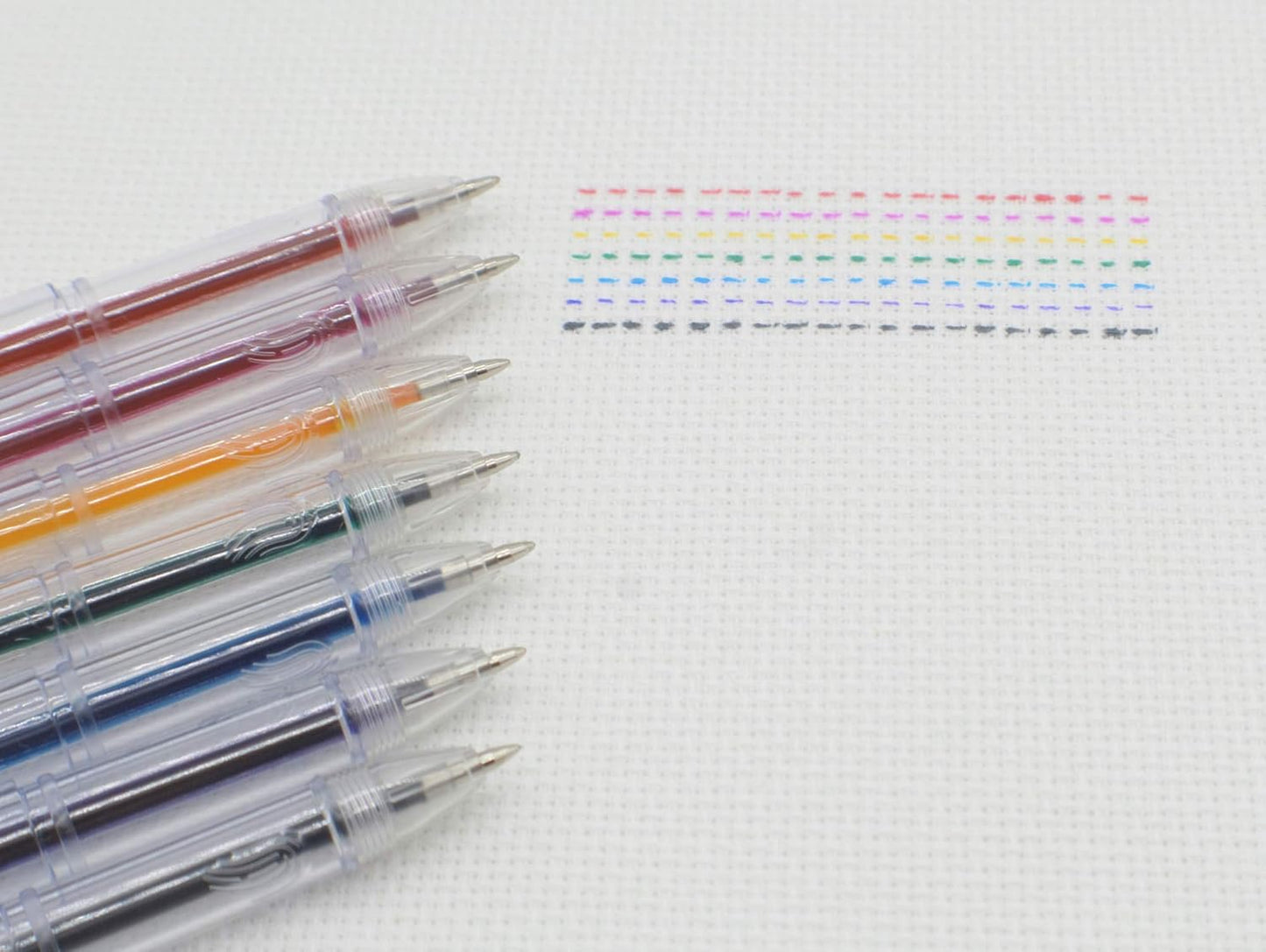 7 Colors Water Erasable Marking Pens, Washable Fabric Marker,7 Pack with 14 Refills