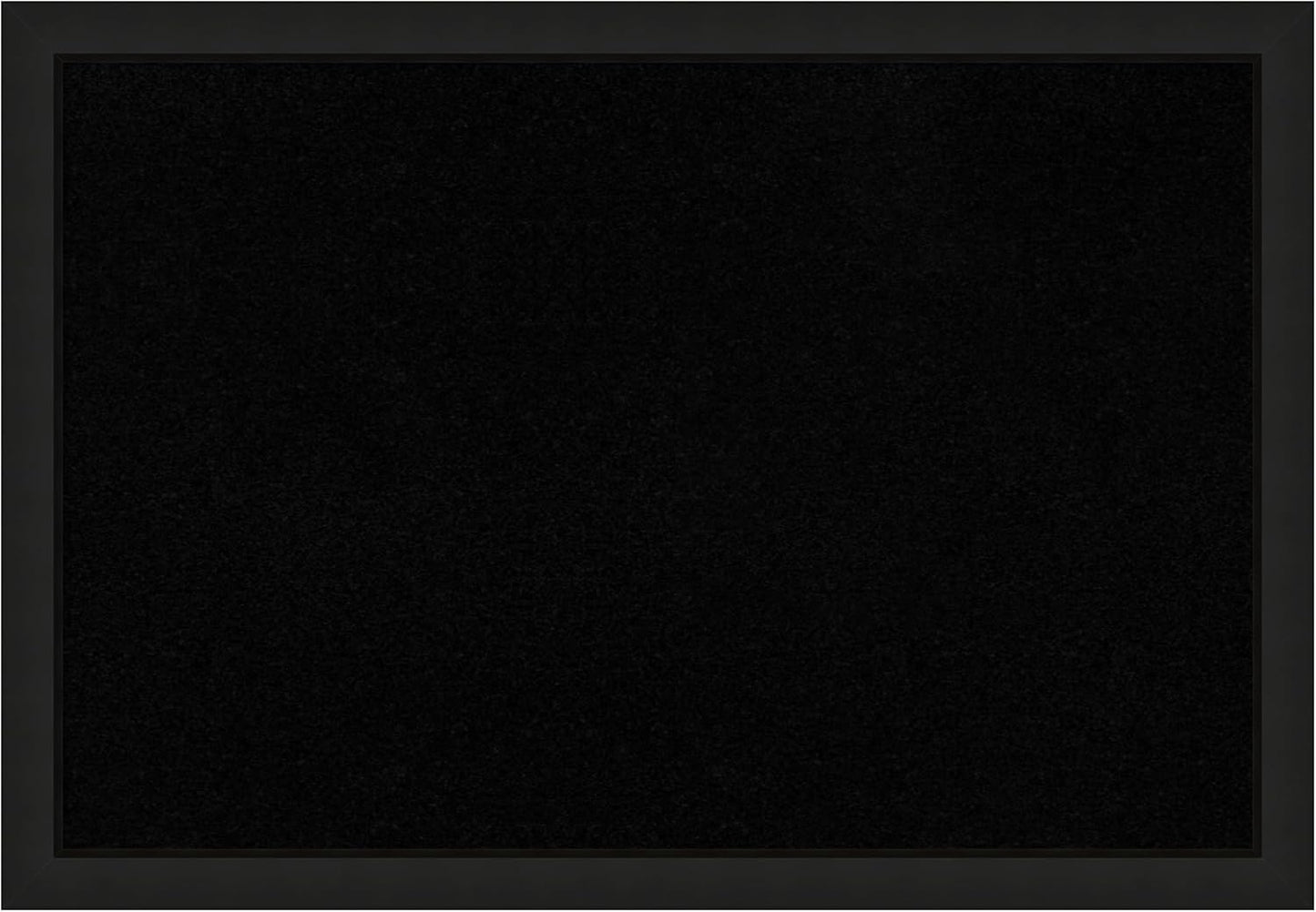 Amanti Art Black Cork Board for Wall, 27x39 Vision Board with Black Wood Frame, Large Corkboard Office Decor for Home Organization, Casual Corkboard Pinboard to Display Items for Home Organization in