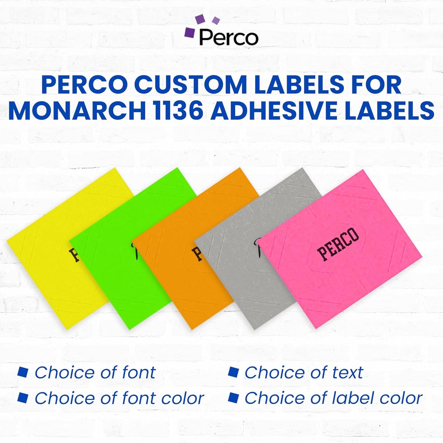 Custom Price and Date Labels for Monarch 1136 Guns - Choose Color, Font and Imprint - 8 Sleeves, 112,000 Labels