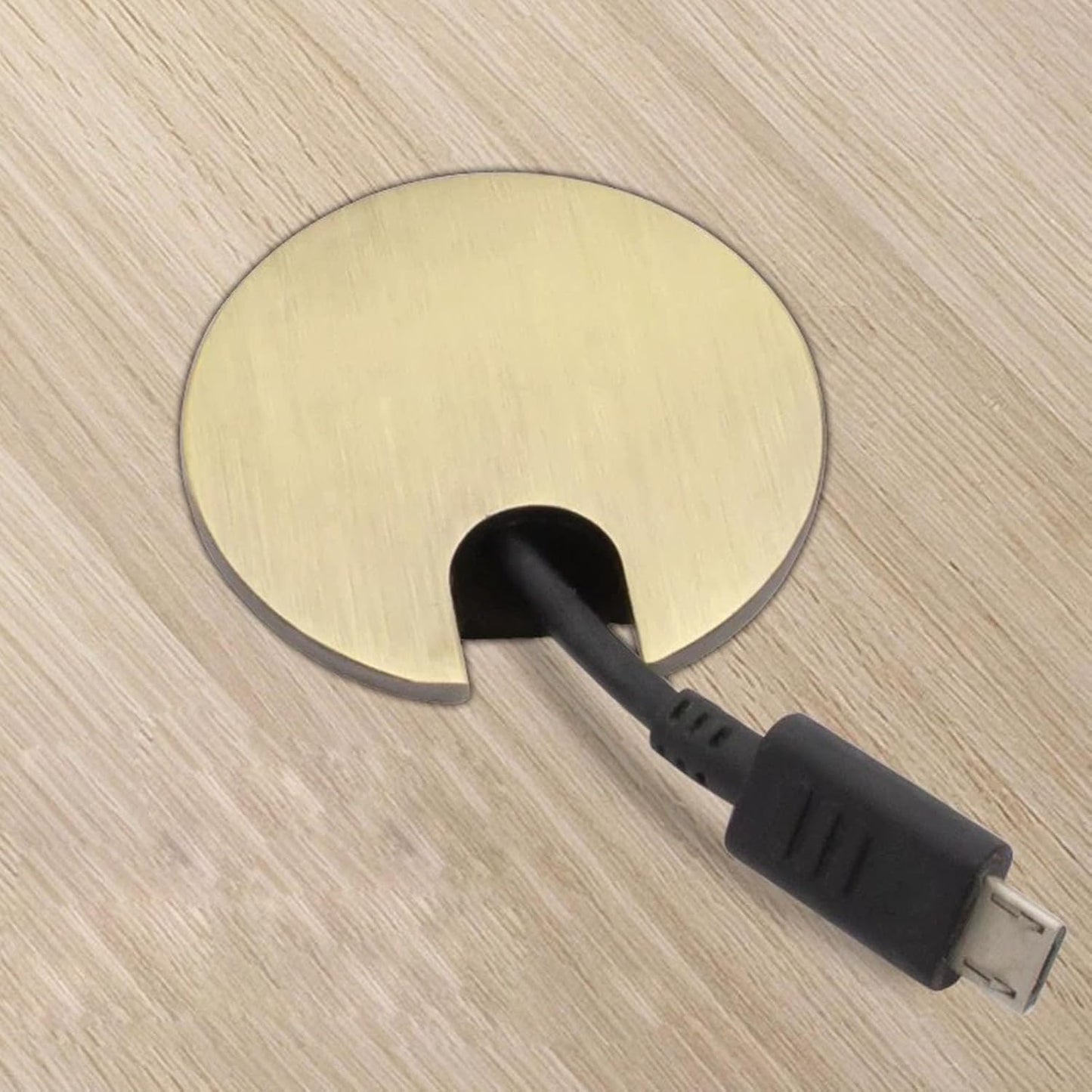 TuTuYa 4PCS Desk Grommet, Bronze Desk Grommet 1-3/8 Inch(35mm) Desk Cable Grommet Desk Cable Hole Covers with Hole Saw, Ideal Solution for Office and Home Table Cable (Bronze,1-3/8 Inch)