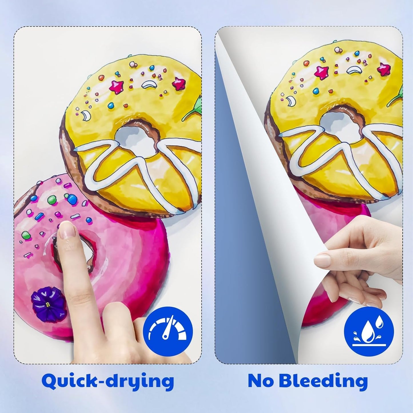 JRQ 240 Colors Acrylic Paint Markers, Brush Tip Acrylic Paint Pens for Wood Rock Glass Canvas Stone Fabric Glass Metal Ceramic Canvas DIY Crafts Art Supplies Kids Gifts