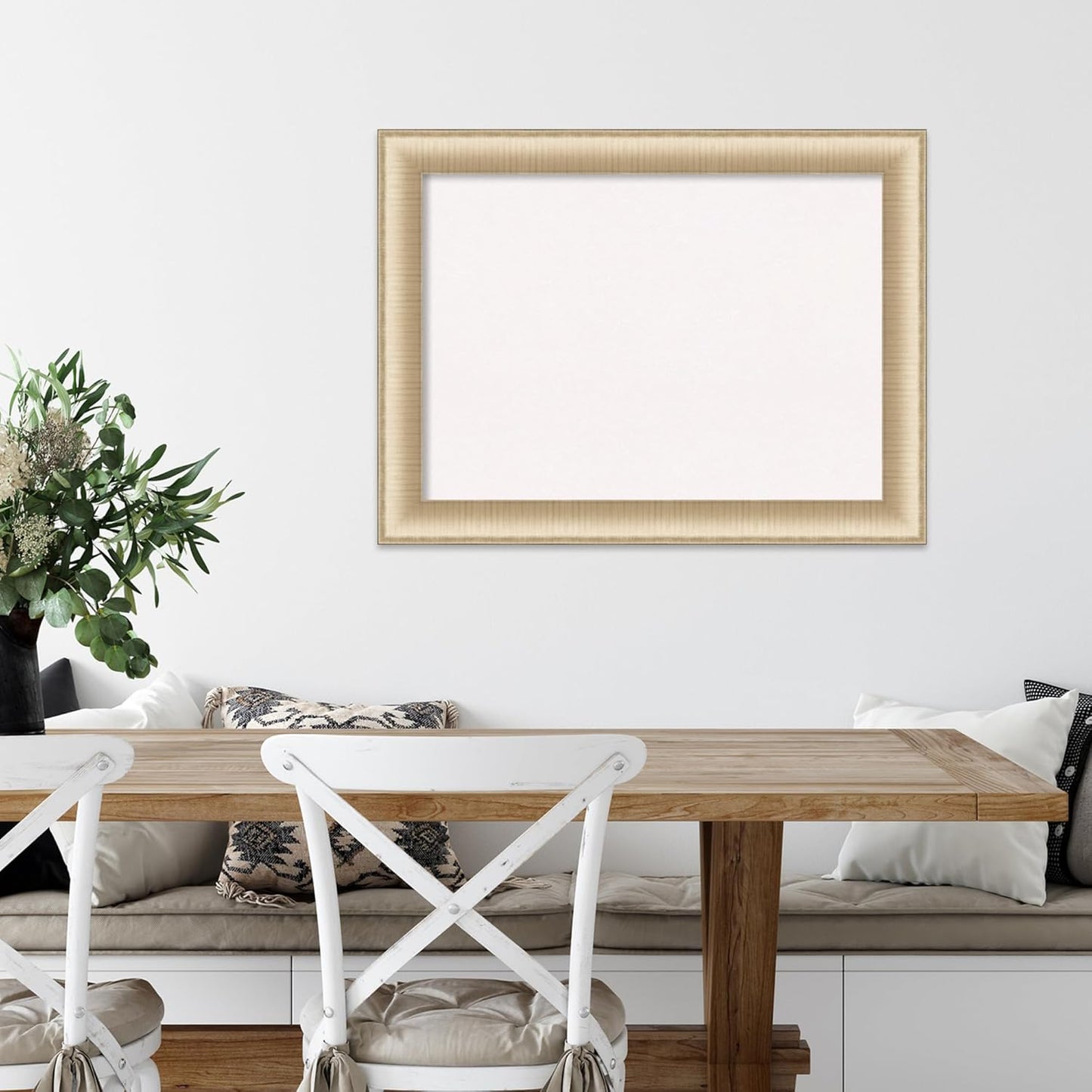 Amanti Art White Cork Board for Wall, 25x33 Vision Board with Gold Frame, Medium Corkboard Office Decor for Home Organization, Casual Corkboard Pinboard to display items for home organization