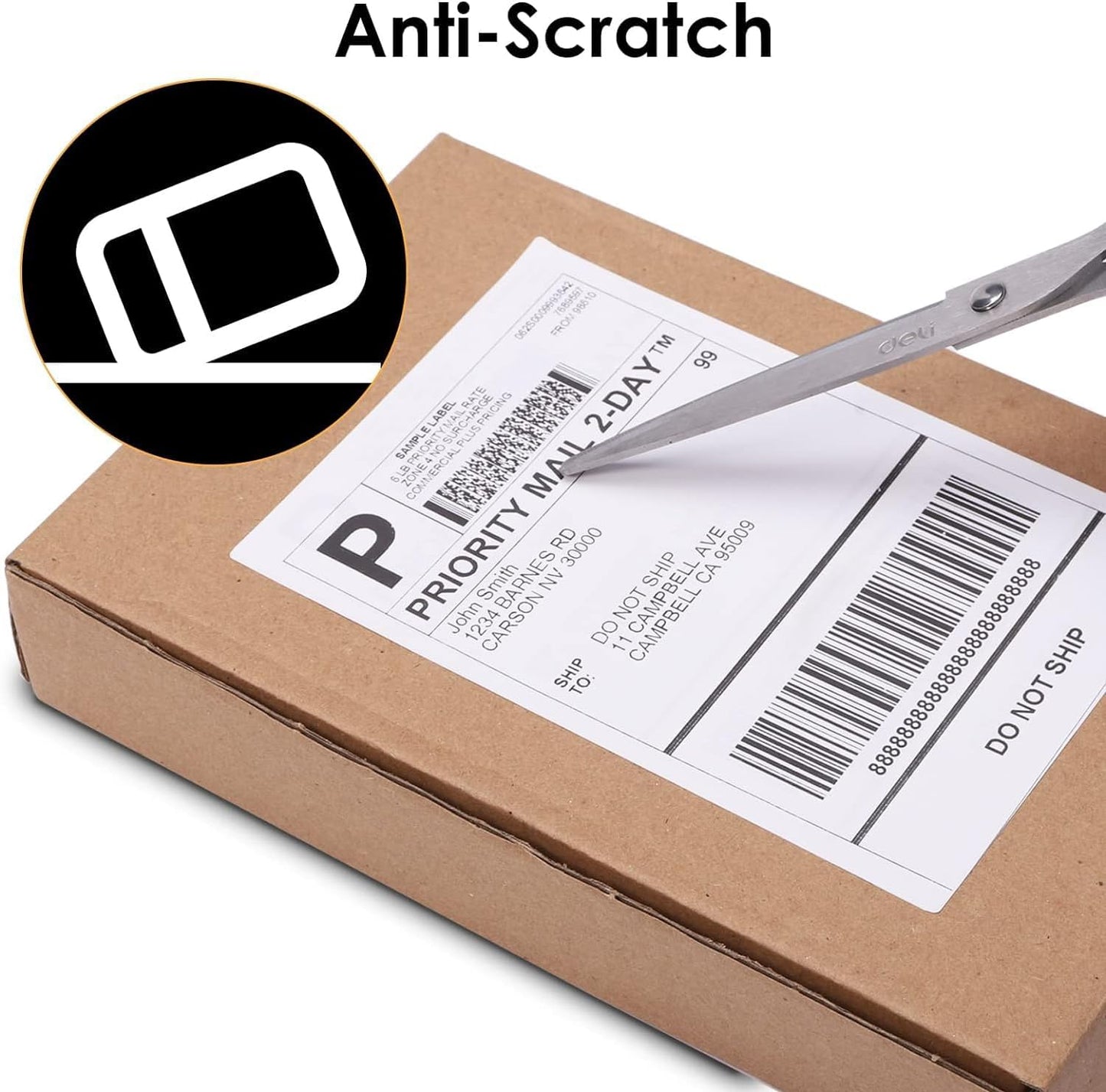 4x6 Thermal Labels, Shipping Address Label (Pack of 500 4x6 Roll Labels) - Compatible with JADENS, ASprink, Phomemo, Rollo, Zebra, Omezizy and Other Shipping Label Printers