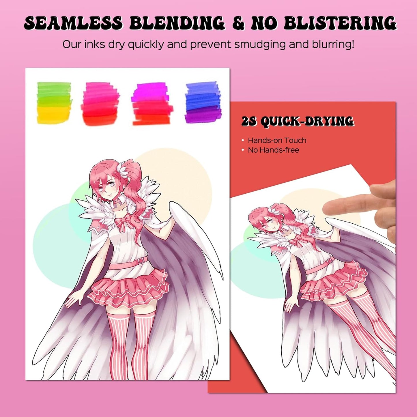 alchilalart 48 Colors Alcohol Based markers, Alcohol Markers Set, Dual Tip Alcohol Sketching Drawing Markers Animation for Adults Kids