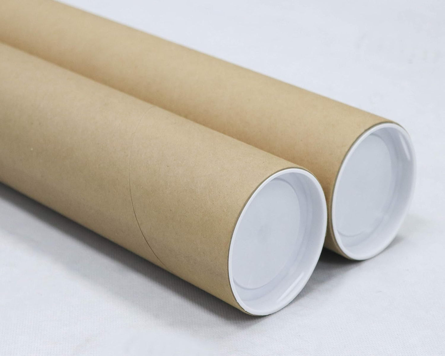 MagicWater Supply Mailing Tube - 3 in x 24 in - Kraft - 2 Pack - for Shipping and Storage of Posters, Arts, Crafts, and Documents