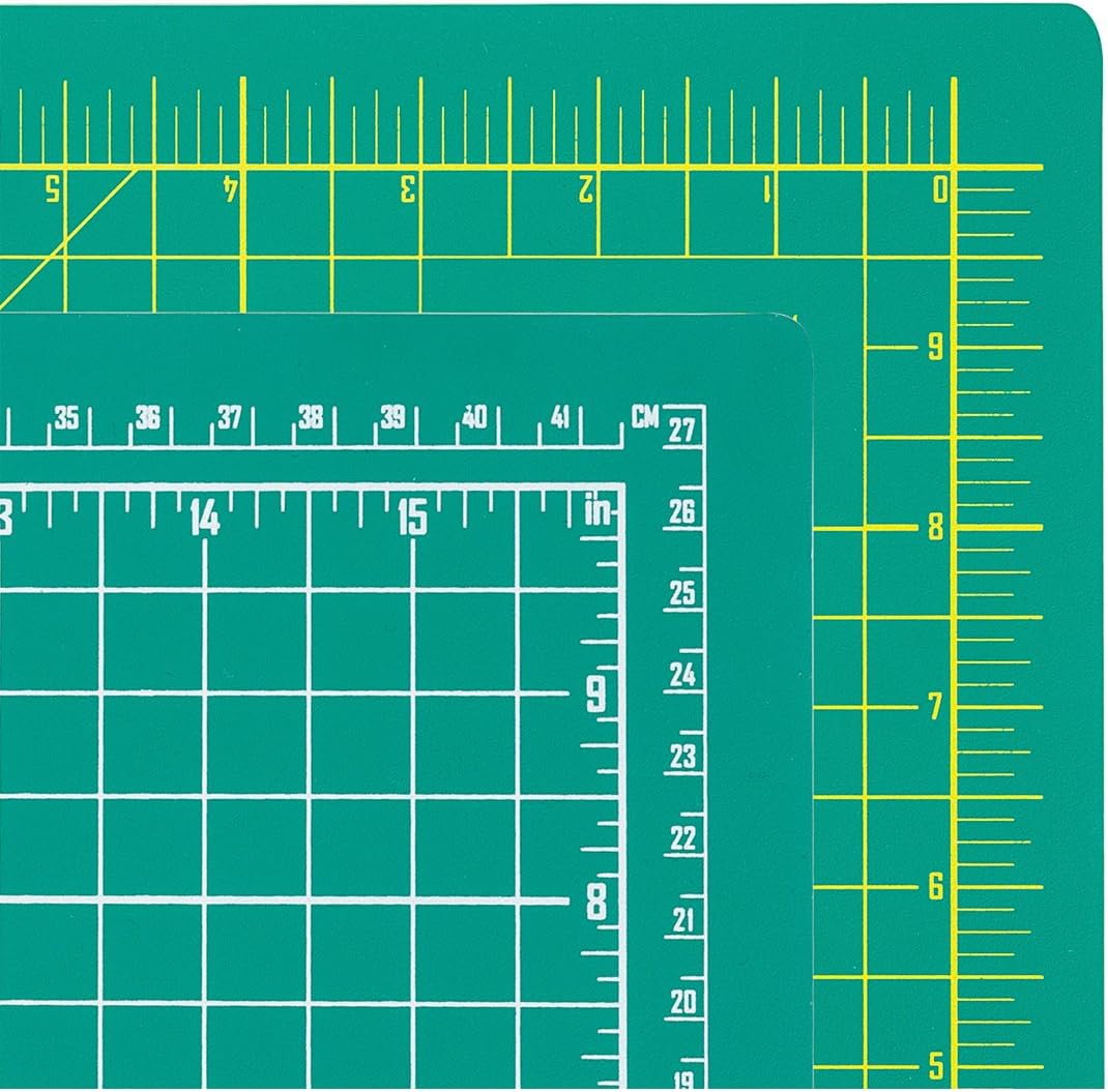 ZERRO Self Healing Cutting Mat 12" x 18" Double Sided No-Slip Rotary Cutting Sewing Mat Durable 5 Layers PVC Cutting Board (A3)…