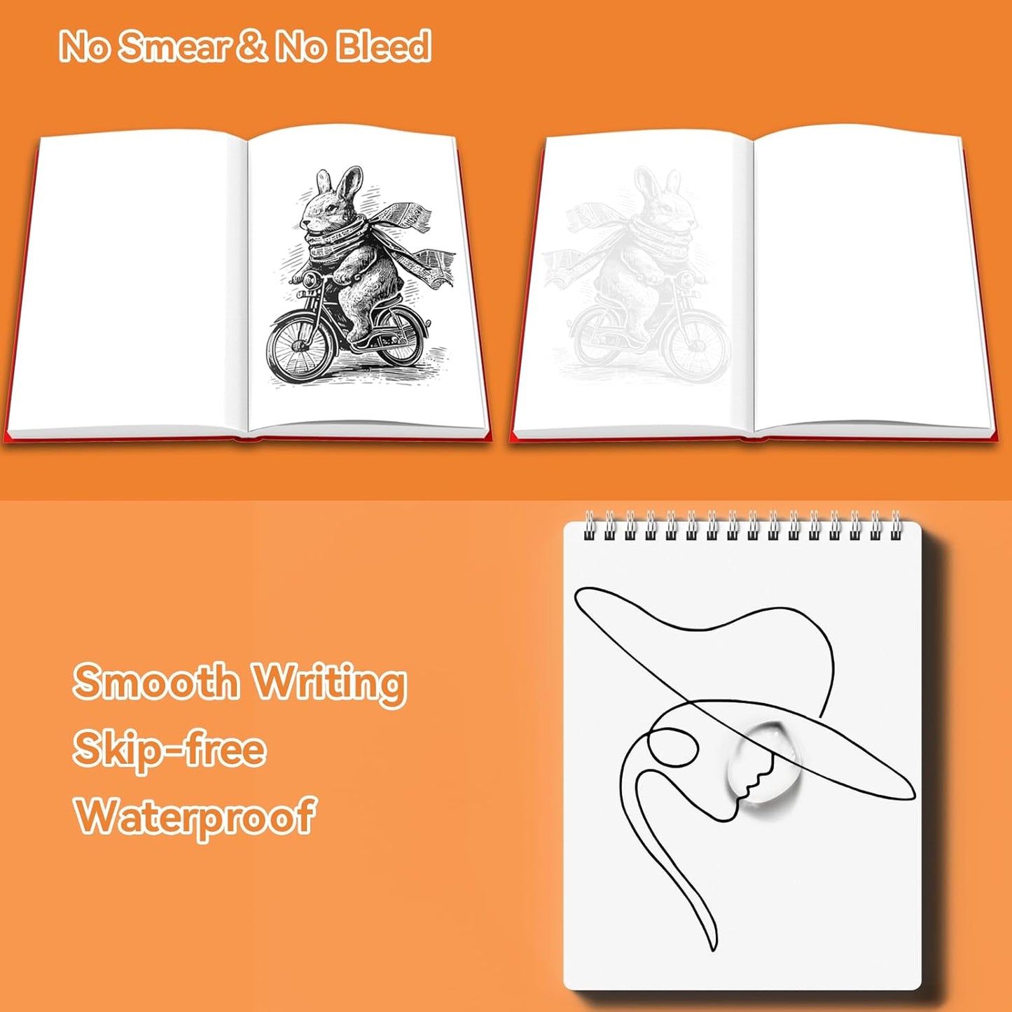 Micro Fineliner Pens 12 Size/Set, Ultra Fine Fineliner Pen, Chisel Pens, Brush Marker Pen, Water-based Black Pigment Ink, Drawing Journaling Doodle Supplies for Artists, Designers, Students