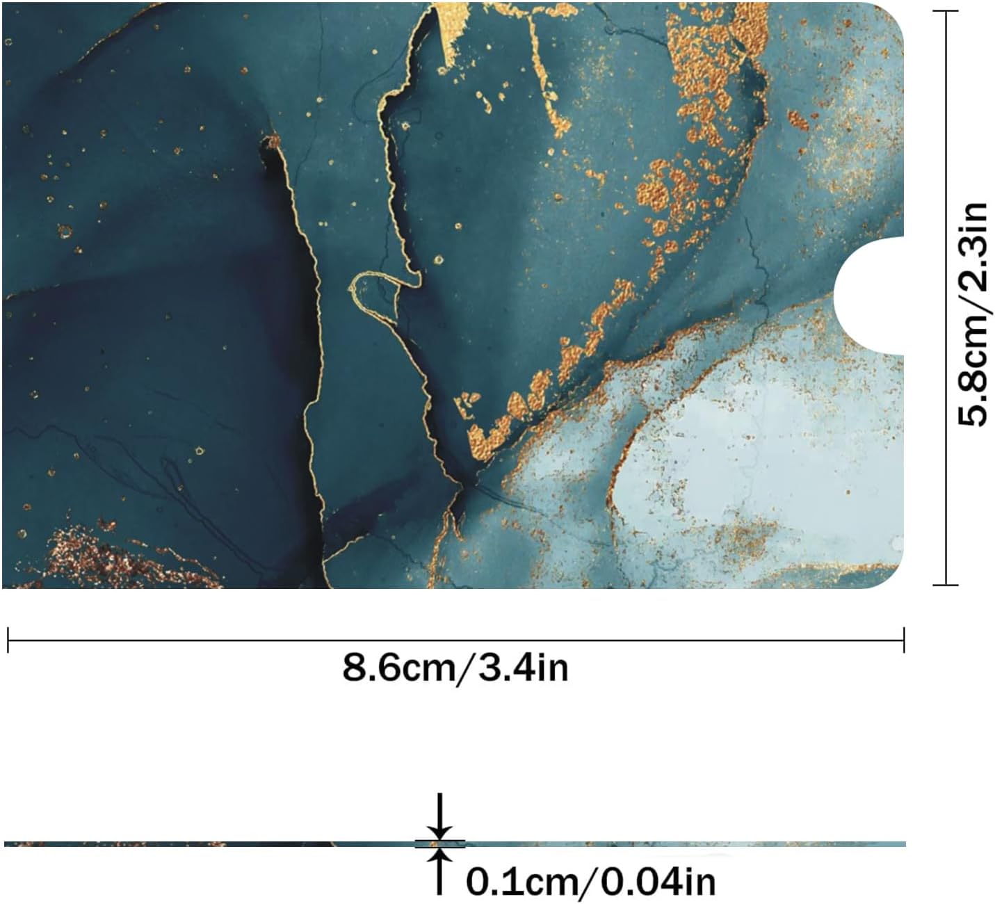 12 PCS RFID Blocking Sleeves, Credit Card Holder for Women Men Protect Cards Identity from Electronic Theft Travel Case Set (Marble Style