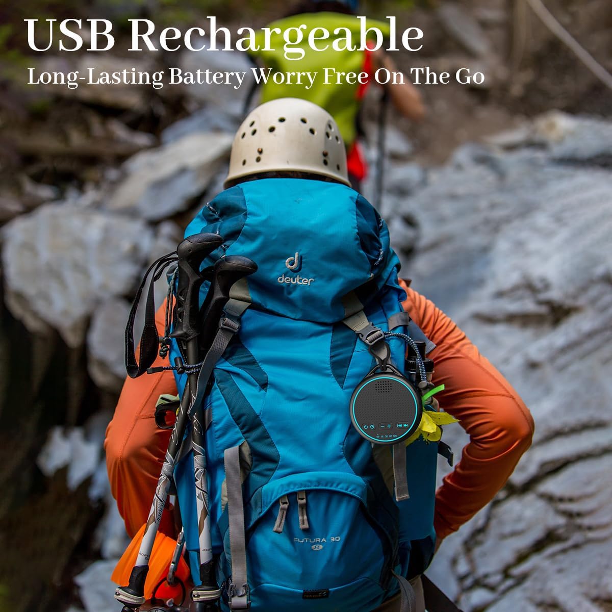 White Noise Sound Machine with 25 Soothing Natural Sounds Rechargeable Battery Portable for Travel 32 Volume Levels 5 Timers Compact Size for Baby Kids Adults Sleeping (Black-Upgrade)