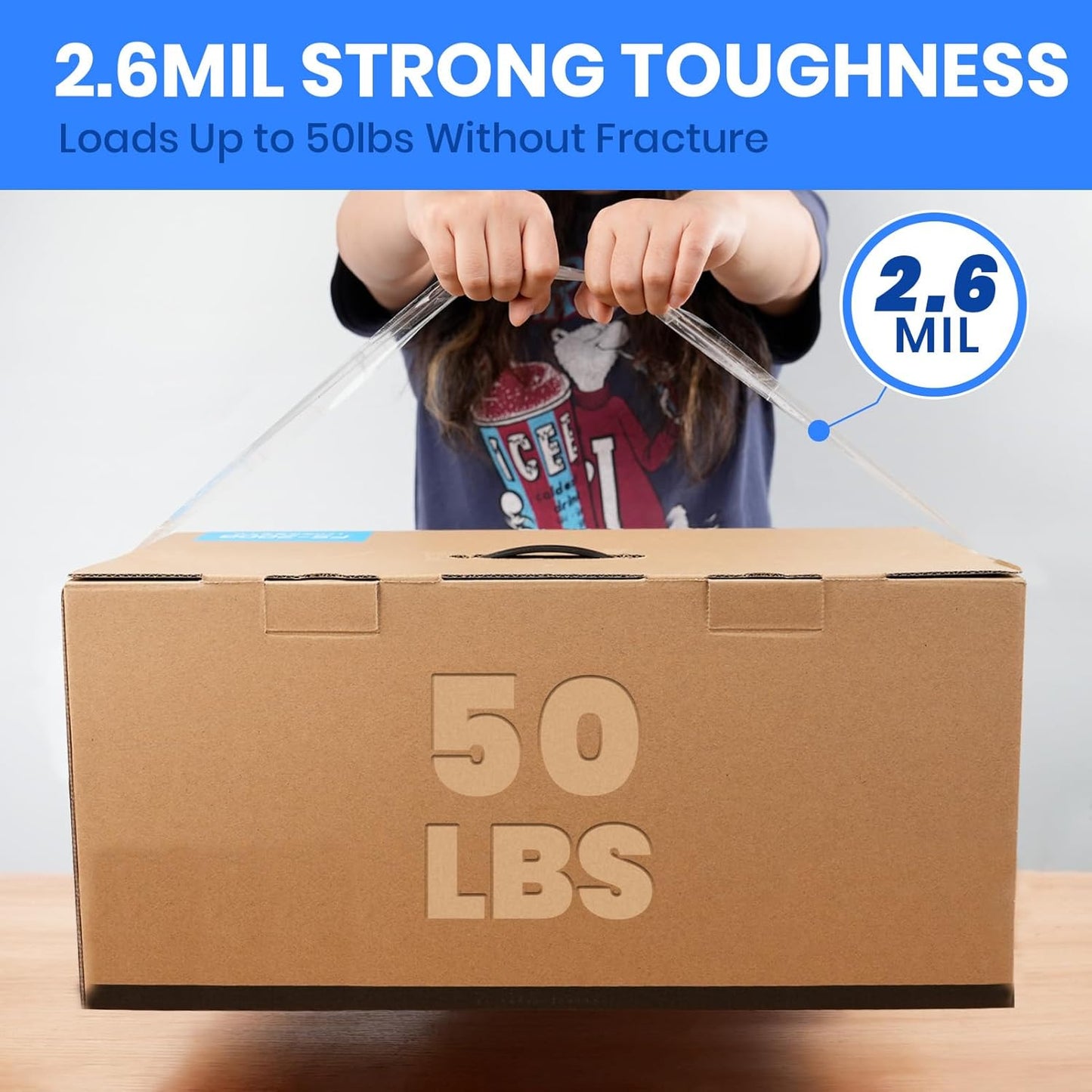 ADHES 48 Rolls Packing Tape with Dispenser Gun, 2.6 Mil Heavy Duty Packaging Tap for Shipping, Moving and Storing, 1.88 Inch x 55Yards, Super Clear