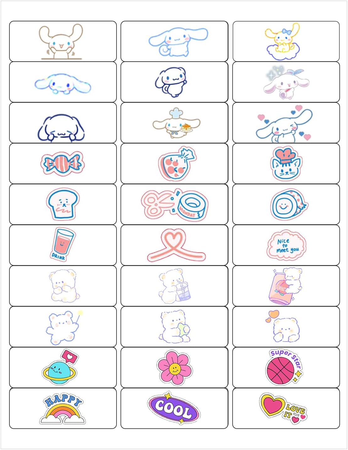 1" x2-5/8 Shipping Address Labels, Blank Mailing Labels, 30-UP White Self-Adhesive Name Tag Stickers for Inkjet and Laser Printer [50 Sheet 1500 Labels]