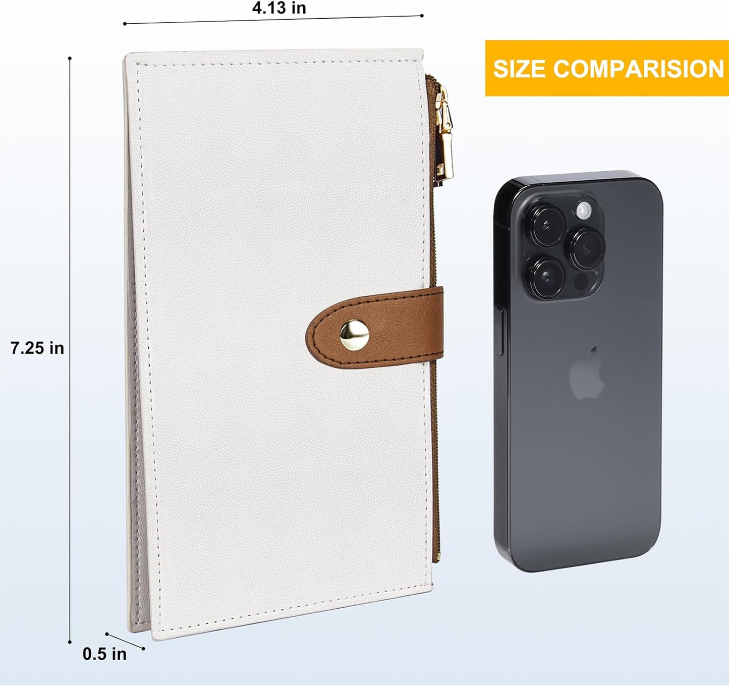 Travelambo RFID Wallet Women Large Size Bifold Multi Card Wallet Case with Zipper Pocke Credit Card Holder for Women