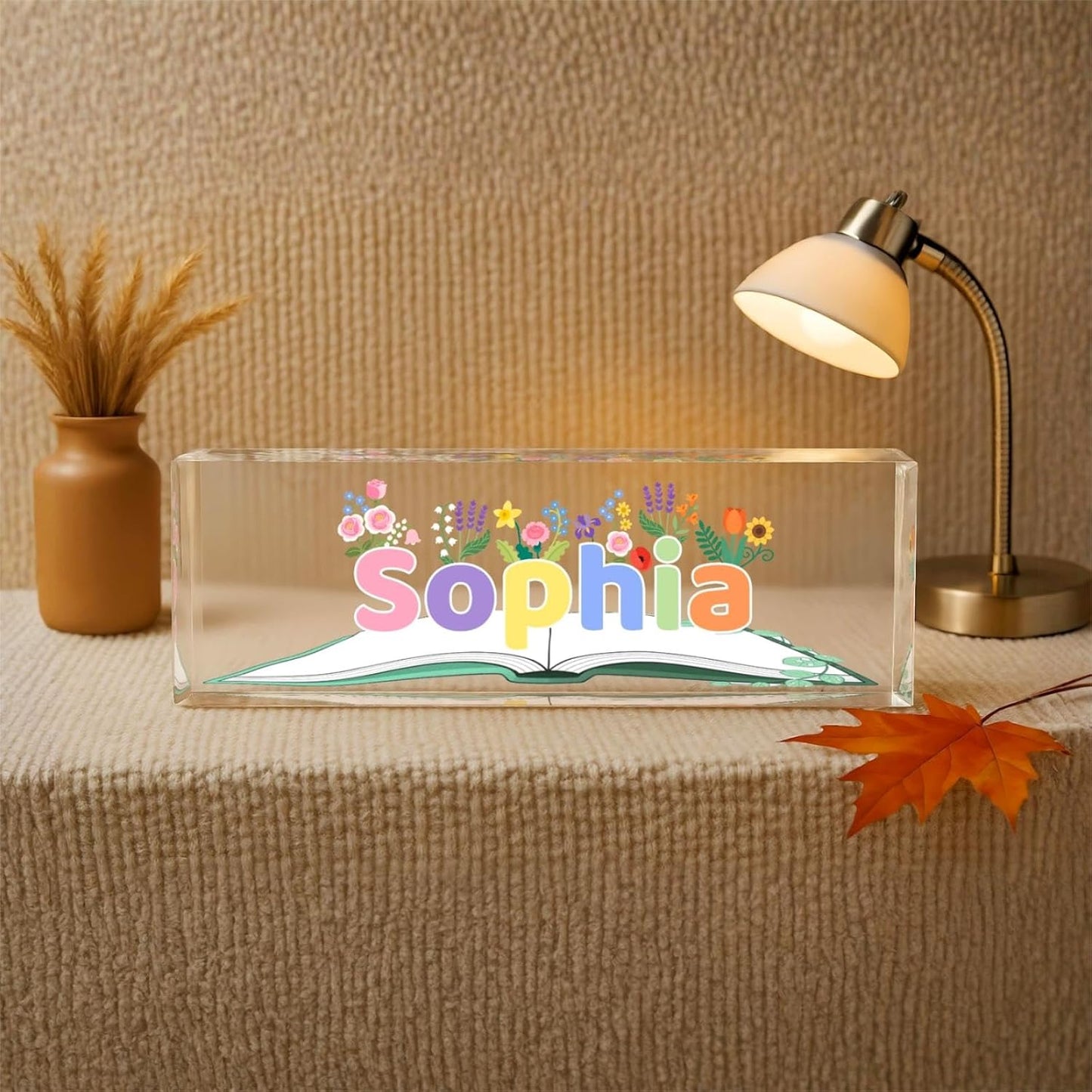 Custom Desk Name Plate, Teacher Name Plate for Desk, Office Decor for Women, Coworkers, Employee (S10)