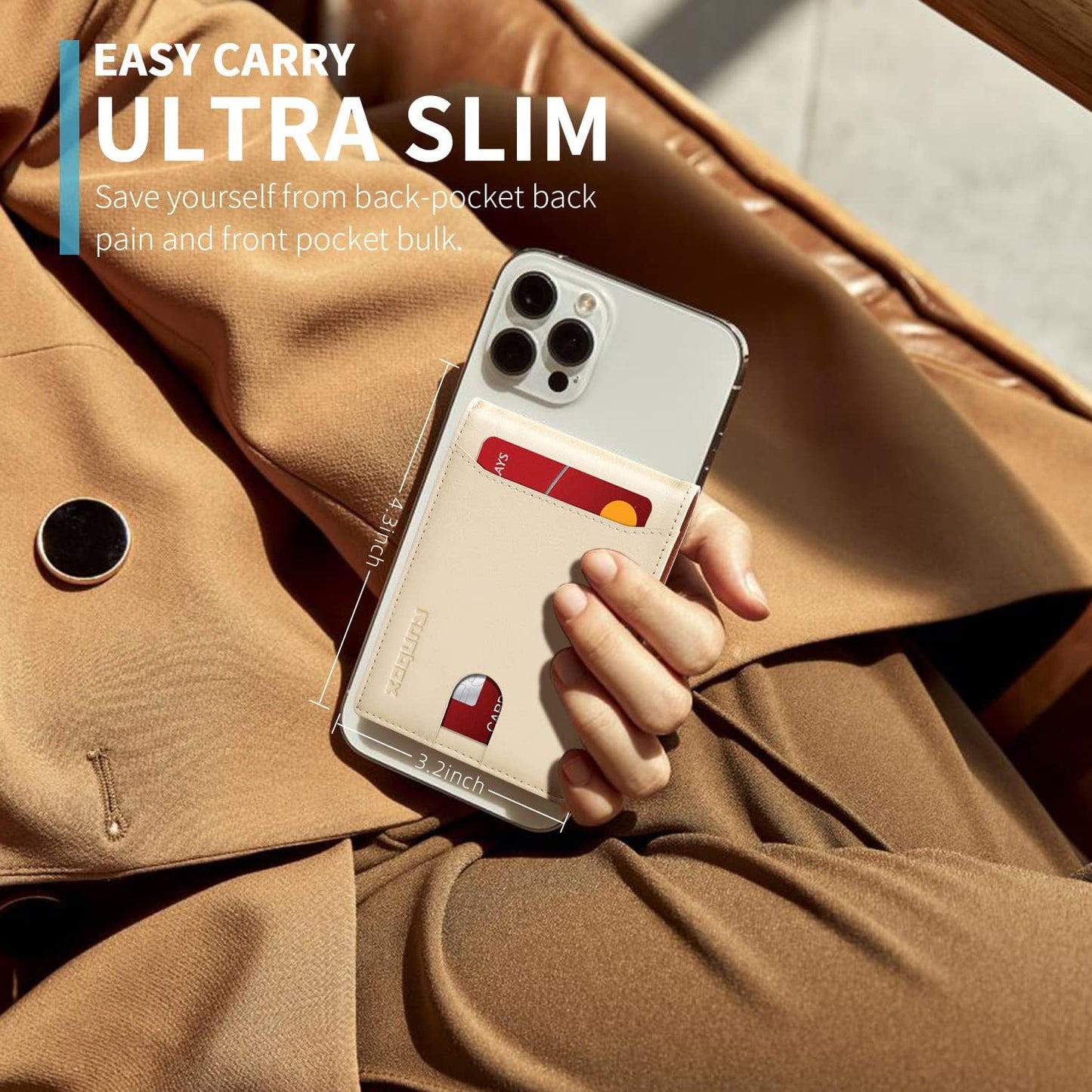 RUNBOX Novelty Wallet for Men Slim 11 Credit Card Holder Slots Leather RFID Blocking Small Thin Men's Wallet Bifold Minimalist Front Pocket Large Capacity Gift Box