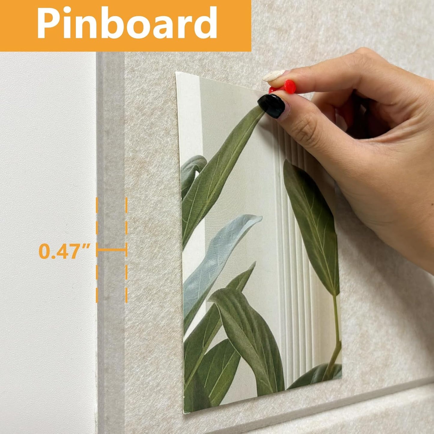 Thick Cork Board for Wall with Pins, 36" x 24" Bulletin Board Self-Adhesive Pin Board | Customized 6 Packs Felt Tiles for Office Home Wall Decor