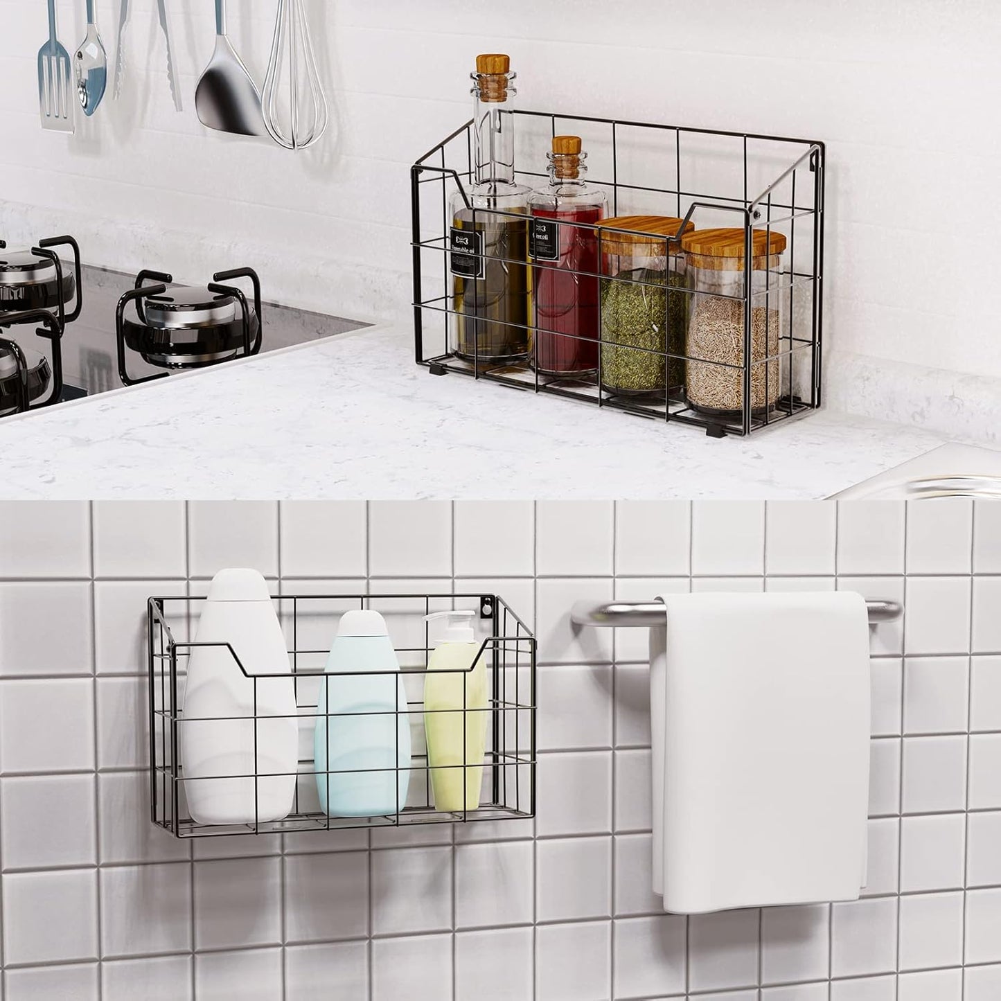 Univivi Wall File Organizer Hanging File Holder Magazine File Holder Desktop File Organizer for Document Paper Mail Home Office 3 Pack