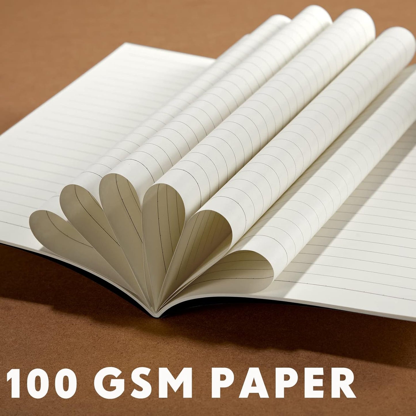 100 Pcs Kraft Notebook Journals 5.5 Inch x 8.3 Inch A5 Softcover Notebooks Bulk for Writing Sketch Office Notepad with 60 Pages 30 Sheets (Multicolor,Lined)(Black, Brown,Lined)