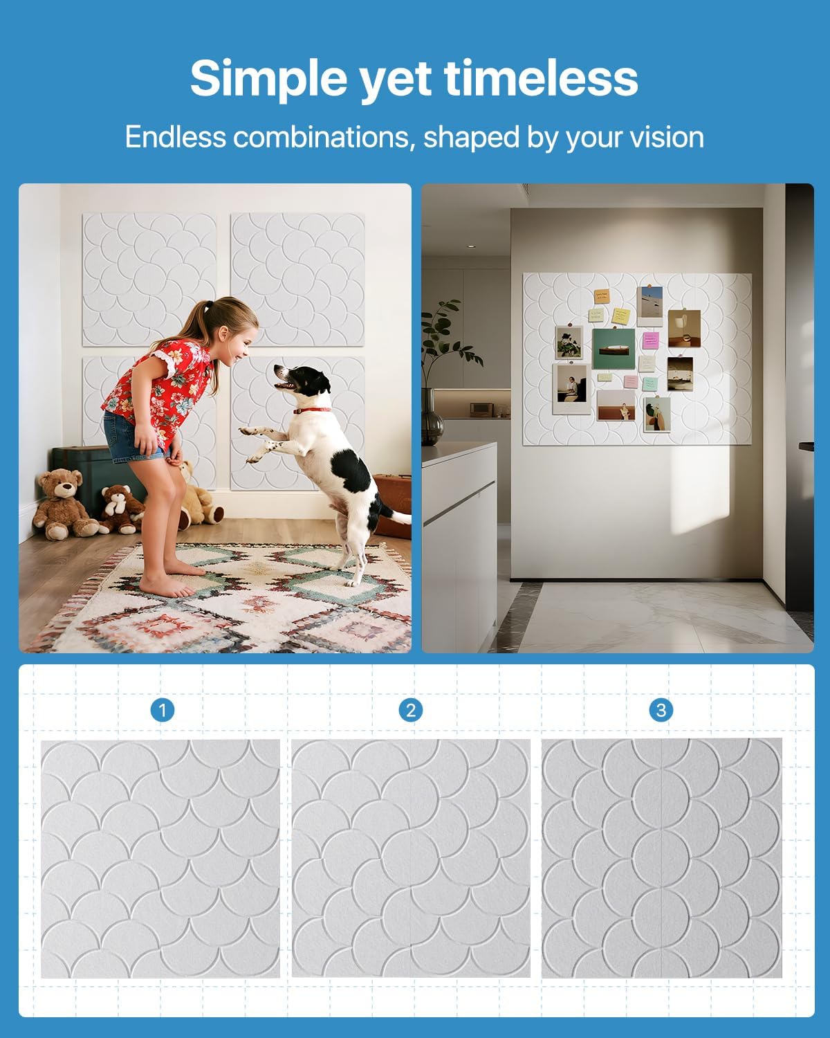 12-Pack Shell Acoustic Wall Panels Self-Adhesive, 10.6lb/ft³ High Density Sound Proof Foam Panels for Walls, 12" X 12" Soundproof Wall Panels for Door, Ceiling, Home Office, White