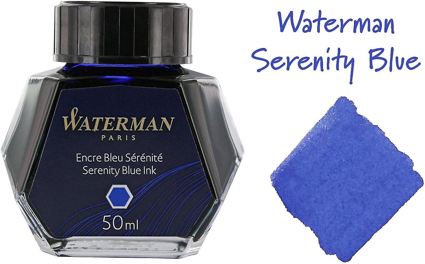 Waterman Fountain Pen Ink Serenity Blue 50ml Bottle