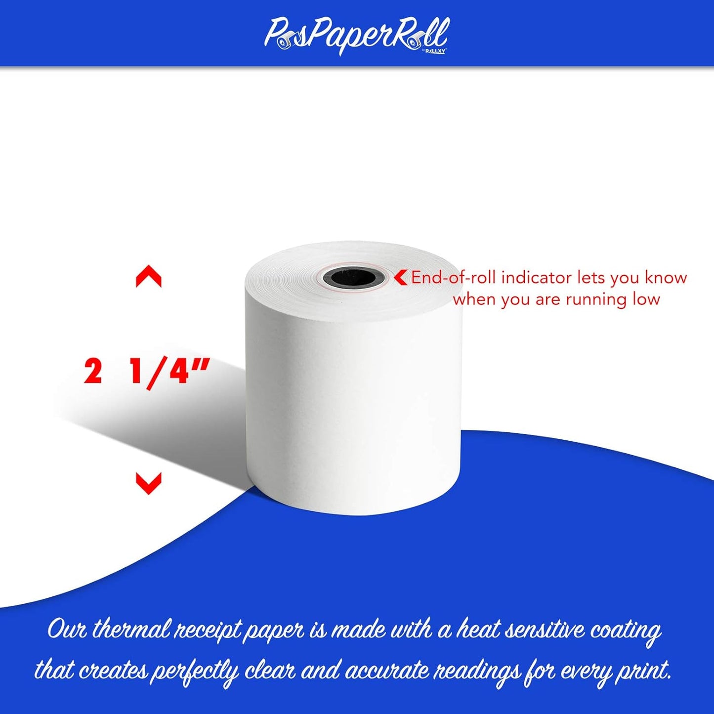 50 Rolls of 2 1/4 x 200 Thermal Paper Rolls for CBM 262, CBM 291, ER-A450T, UP-700, XE-A201, XE-A202