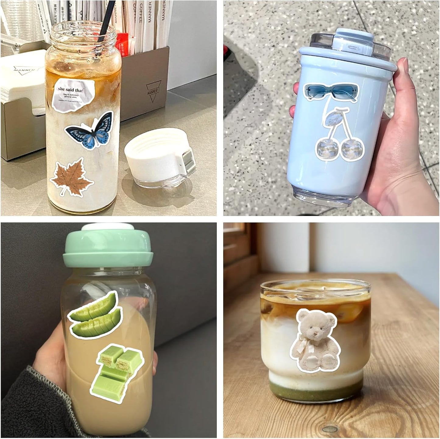 440 Pcs Vintage Aesthetic Stickers for Scrapbooks Laptop Water Bottles Skateboard Notebooks Phone Kindle, Cute Vinyl Stickers for for Kids Teens Adults Girls