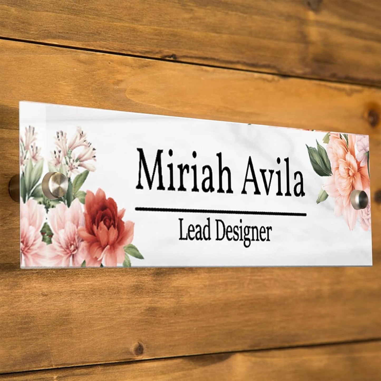 Wall Sign Name Plate - 8x2" Office Sign, Executive CEO Signs, New Job Office Decor, Graduation or Promotion Gift, Holiday Gift, Name Plates For Doors Personalized, Customize Name Plate For Door/2