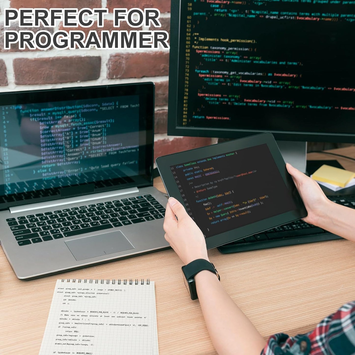 2 Pack Graph Paper Spiral Notepad A5 Top Wirebound Notepad Grid Notebook Steno Pads Memo Notebook Grid Paper 140 Pages for Writing Sketching Drawing Office Supplies (Black)