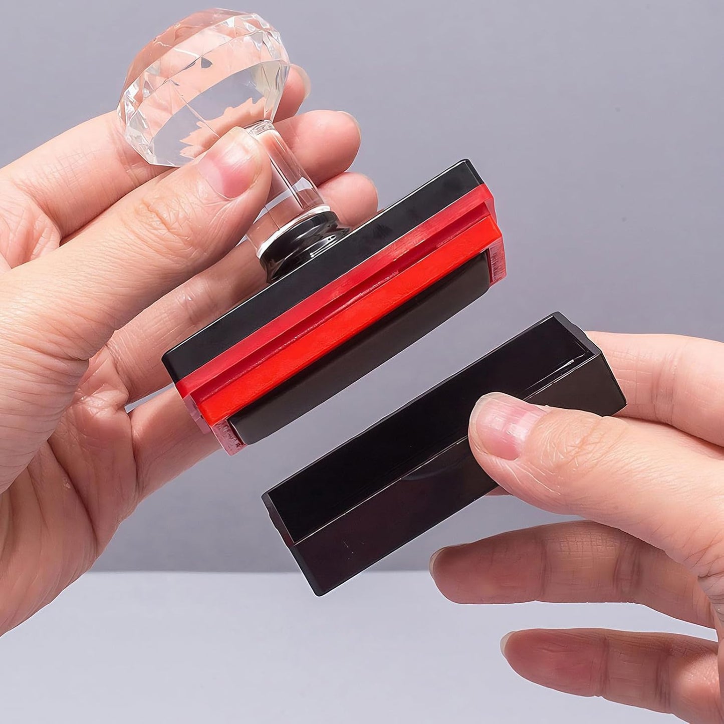 Custom Stamp Self Inking Logo Stamp Personalized with Clear, Consistent Impressions Multiple Sizes