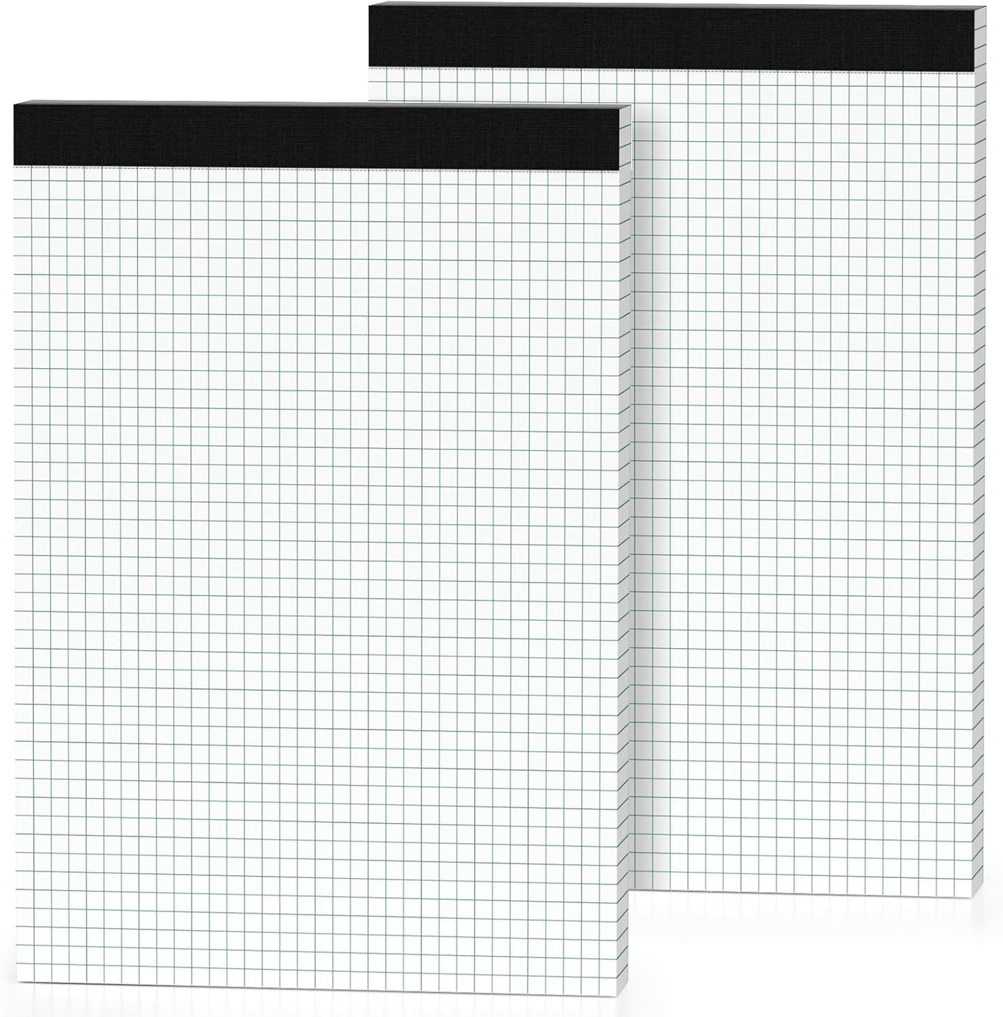 2 Pack Graph Paper Pad 8.5 x 11 Quad Ruled Graph Pads 4x4, White Grid Paper Pad Letter Size 8.5 x 11-Inch, Micro-Perforated Graph Paper Notebook Square Math Paper Writing Pads for Office School