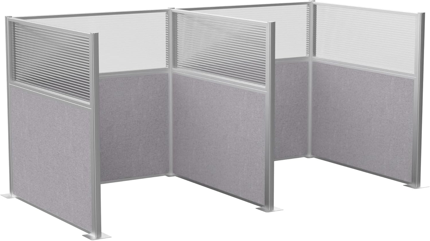 Versare Hush Panel Cubicle Kit | Workstation Partition Walls | Sound Dampening Cubicle Walls | Partitions for Desks