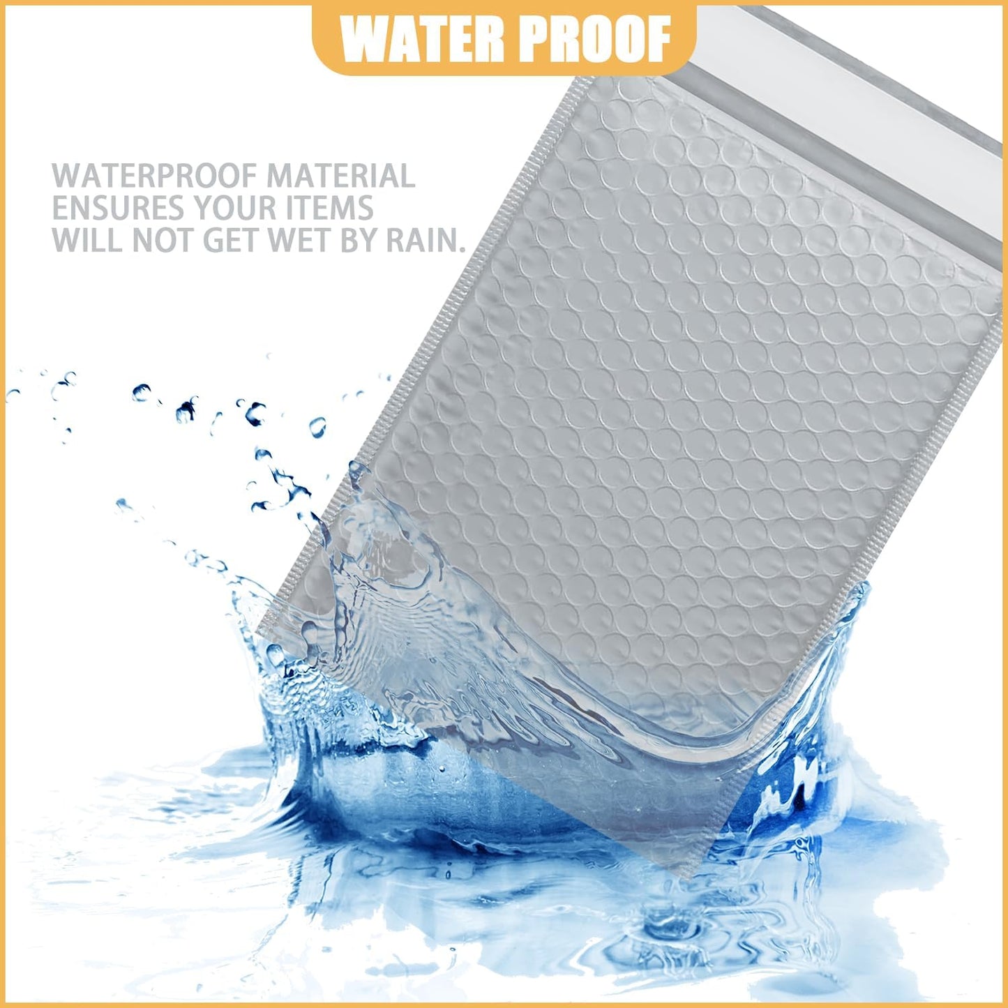 10.5in x 15in Bubble Mailer, Gray Poly Mailer, Padded Envelope, Shipping Envelope, Waterproof, Self-Sealing, For Small Business, Shipping, Mailing, Boutique Packaging(10PCS)