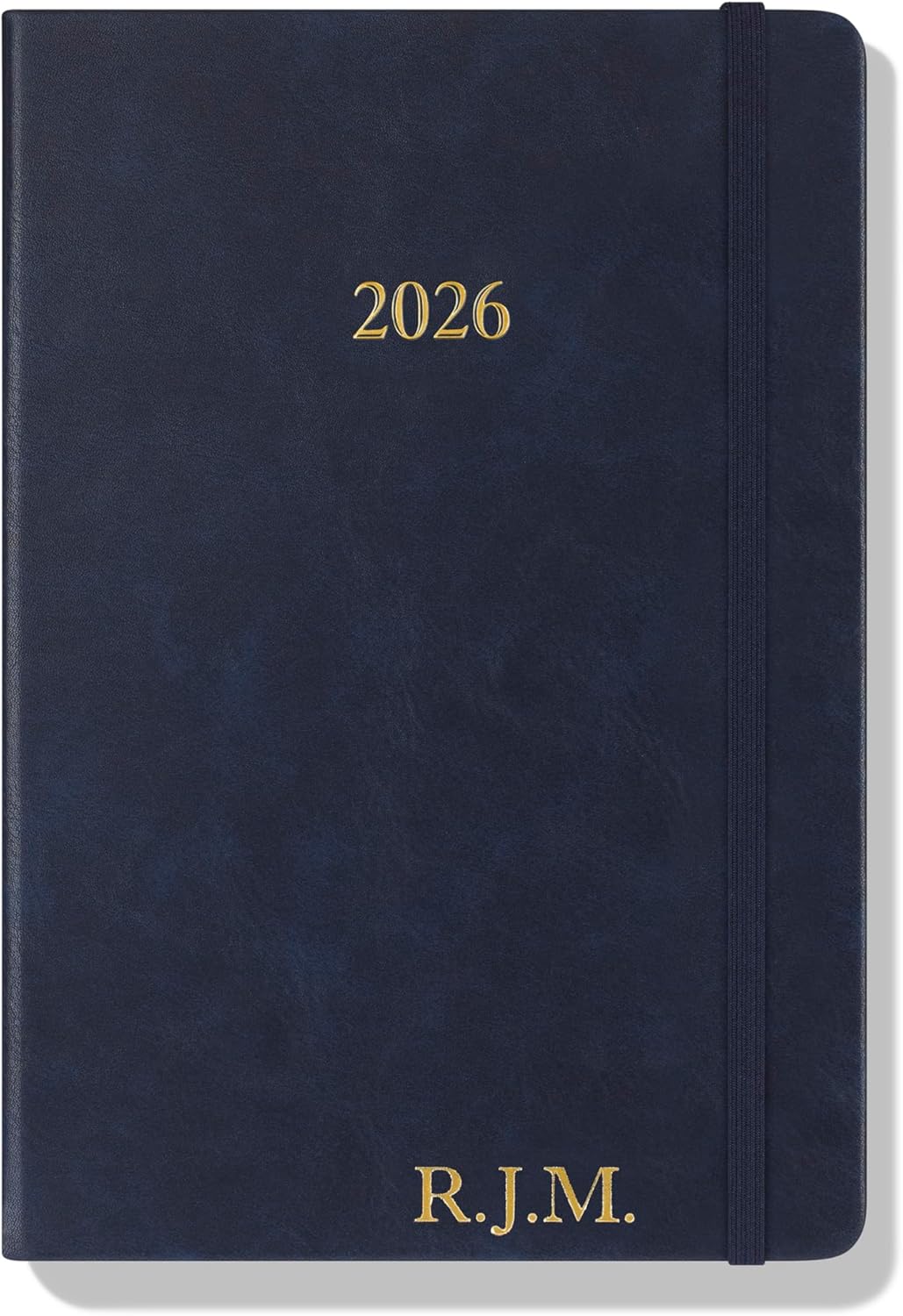 Wykeham's Executive 2026 Daily Journal Planner – US Public Holidays & Format – Customization Available (Personalized Royal Blue, 8.5"×5.5")