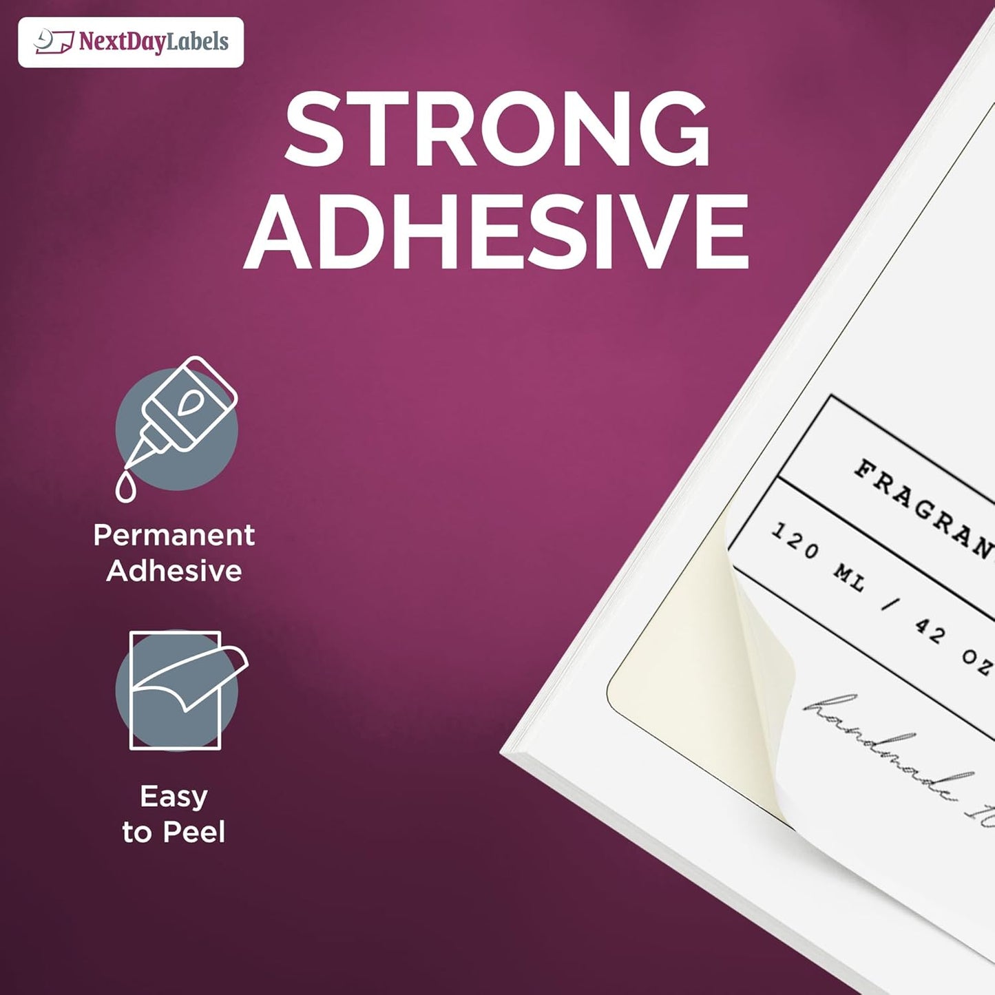 NextDayLabels – 4” x 5” Rectangular Sticker Labels for Printer - White Laser/Inkjet Printer Labels Return Address Labels Shipping Label Stickers (100 Sheets, 4 Per Sheet, 400 Labels)