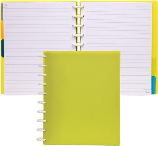 Talia Discbound Notebooks, Planner, Customizable, (Verdant Green, Midsize (7.5in x 9.75in))