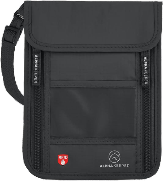 Neck Wallet, Travel Pouch For Passport Holder And Documents, Travel Neck Wallet For Traveling Women