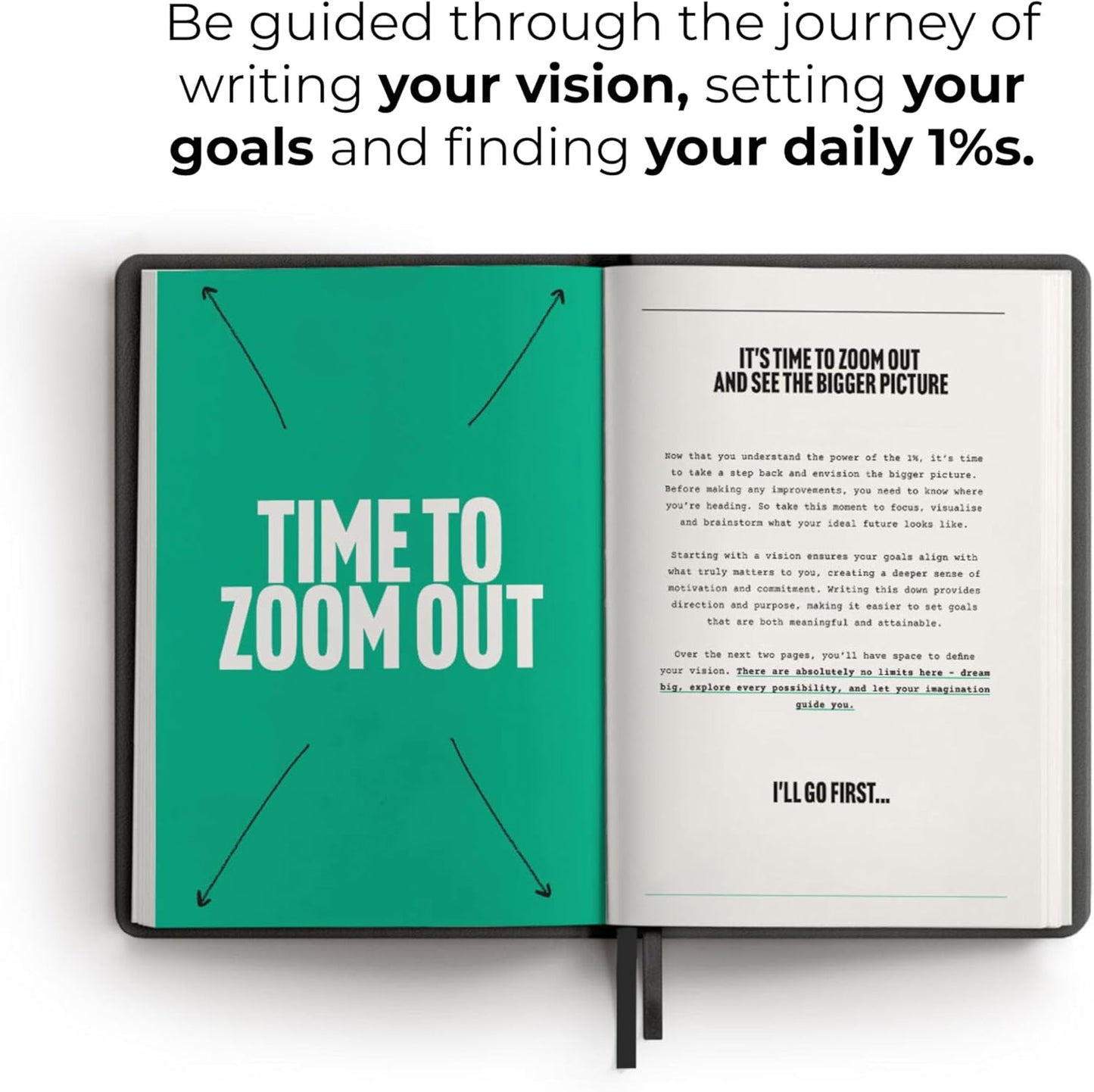 One Percent Diary by Steven Bartlett – Featured On The Diary of a CEO Podcast – Guided Wellness Journal for Men and Women – 90-Day Motivational and Reflection Daily Journal