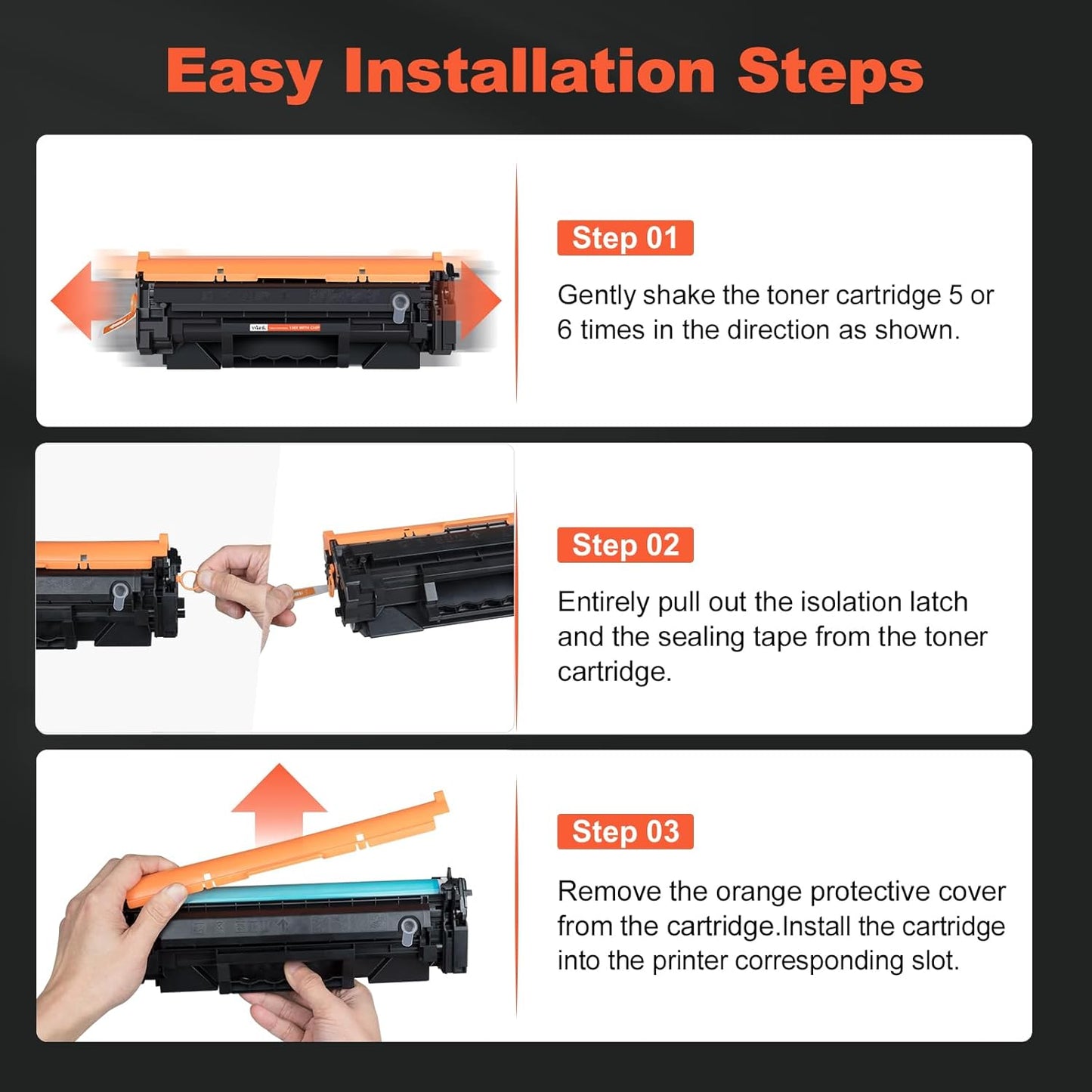 v4ink 138X 138A Toner Cartridge (with CHIP) Replacement for HP 138X 138A W1380A W1380X Black High-Yield Toner Cartridge Work with Laserjet Pro 3001dw MFP 3101fdw 3101sdw Printer, 2 Pack