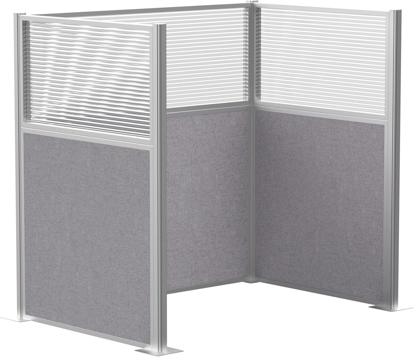 Versare Hush Panel Cubicle Kit | Workstation Partition Walls | Sound Dampening Cubicle Walls | Partitions for Desks
