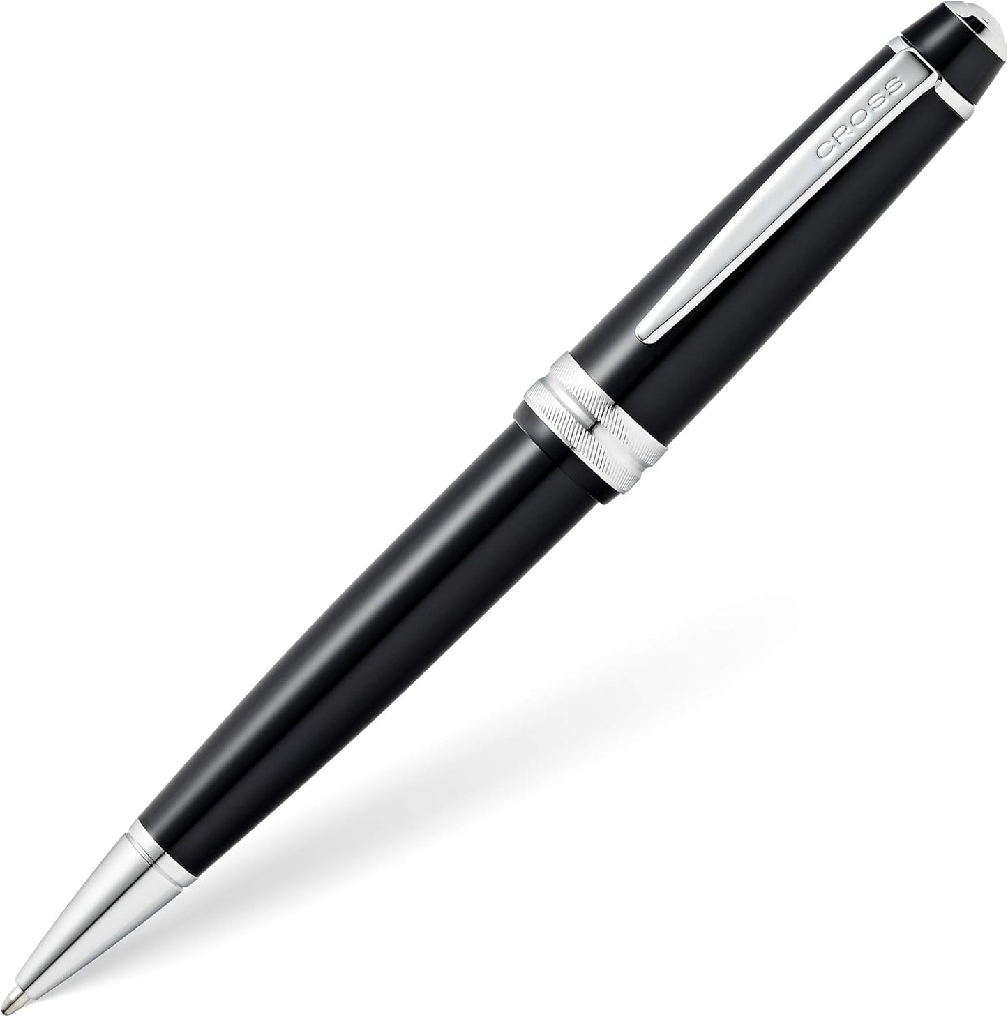 Cross Bailey Light Refillable Ballpoint Pen Presented in a Everyday Gift Box - Medium Point, Black Ink, Glossy Black