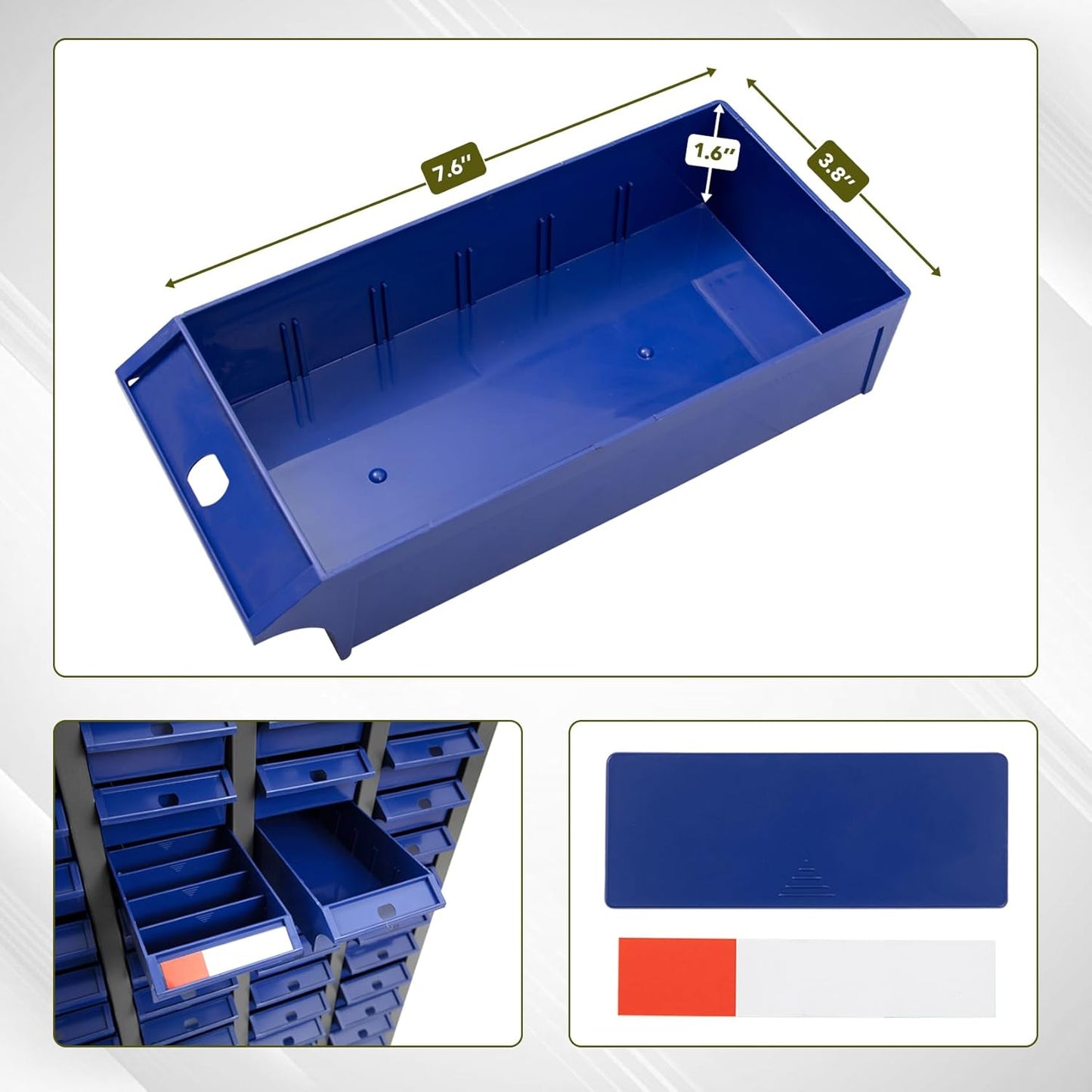 100-Drawer Parts Storage Cabinet – Multi-Purpose Organizer for Screws, Bolts, Nails, Craft Supplies, Legos, Makeup & Tools – Compact Plastic Drawer Unit for Garage, Workshop, Classroom & Home