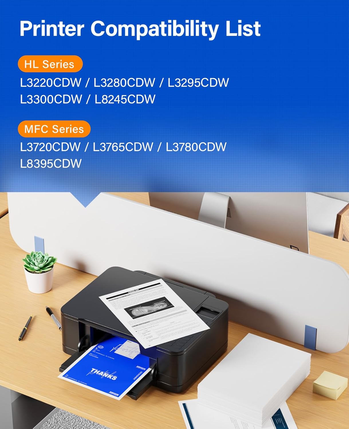 DR229CL Drum Unit (Not Toner)4-Pack Replacement Compatible for Brother DR-229CL Imaging Drum MFC-L3720CDW MFC-L3780CDW HL-L3220CDW HL-L3280CDW HL-L3300CDW HL-L3295CDW L8245CDW MFC-L8395CDW Printer Set
