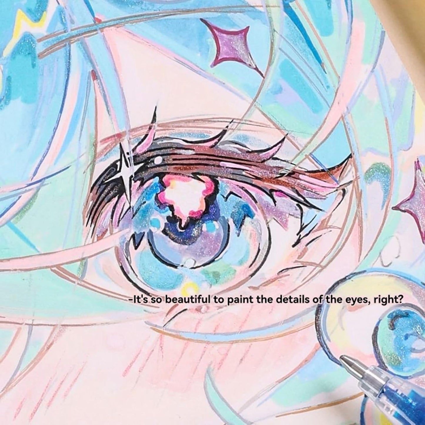 Double Blinking Color Glitter Gel Pen, 16 Color Sparkle Gel Pens for Adult Coloring Books Drawing Doodling, 1.0mm Coloring Pens for Kids Adults DIY Birthday Cards